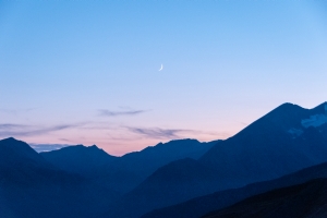 Abendhimmel mit Mond