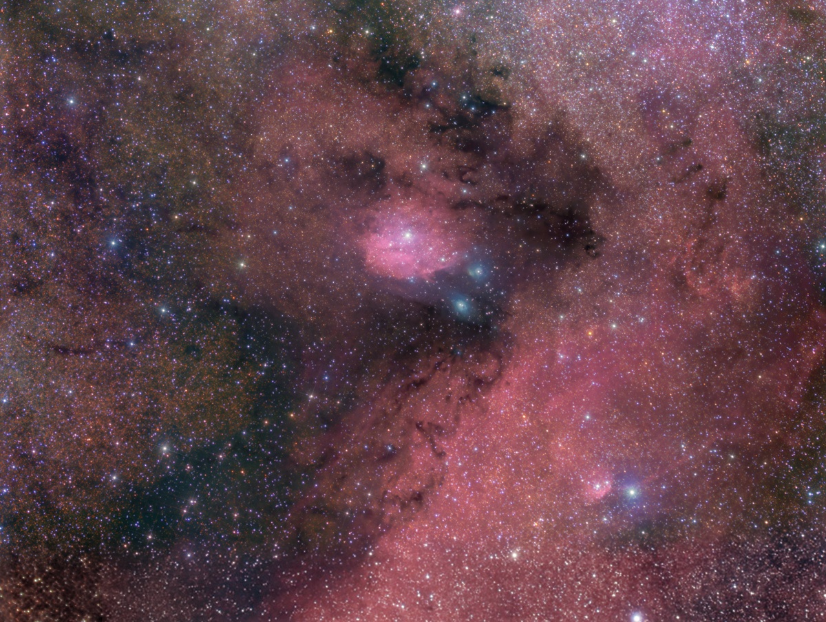 IC 1284, IC 1283, IC 4700, NGC 6595, NGC 6589, NGC 6590, Sh2-35
