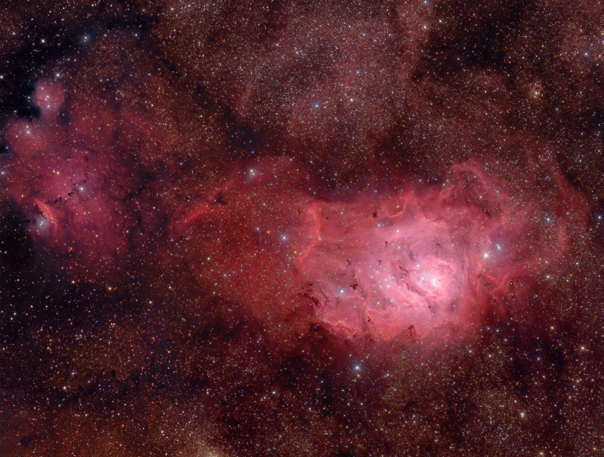 M8, NGC 6559, IC 1275, IC 1274, IC 4684, IC 4685