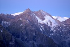 Glockner, Sinwelleck und Fucherkarkopf in der Dämmerung