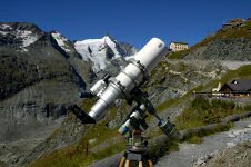 TMB Refraktor vor dem Glockner