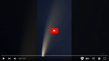 Comet C/2000 F3 (NEOWISE), Wright-Newtonian, 2020-07-13, YouTube Link